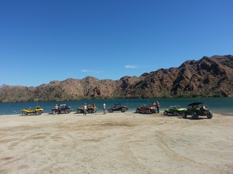 Bonnie Green Group on the water