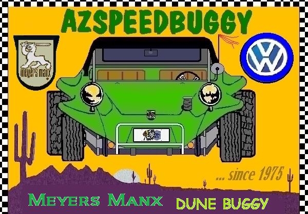 AZSPEEDBUGGY license plate art