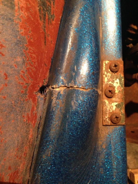 Tank-under hood damage