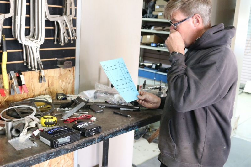 Andrew thinking where should the radio's go??