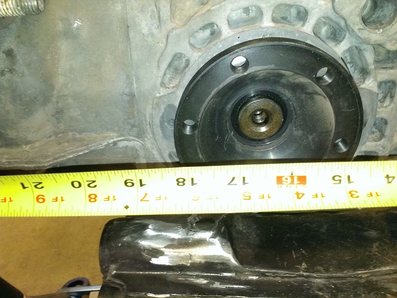 094 5speed center of flange to torsion housing