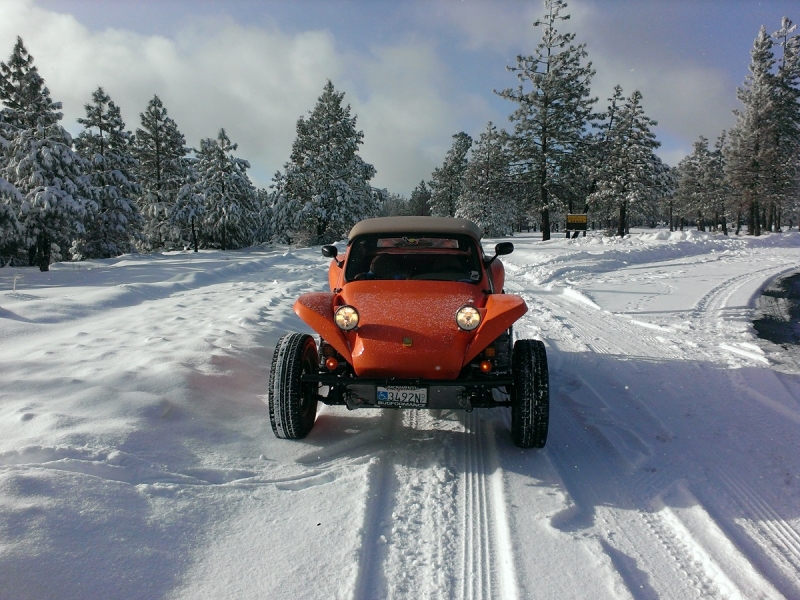 looking west with front of buggy facing east