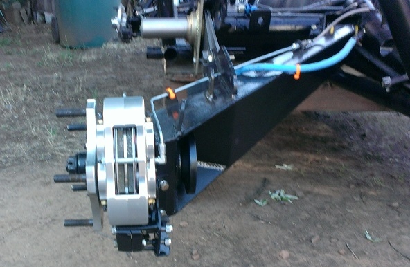 Jamar rear disc brake left side from rear