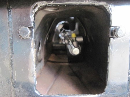 looking inside tunnel at clutch MC