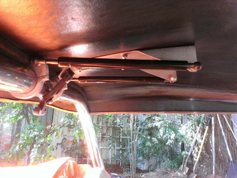 roof latch complete mounted