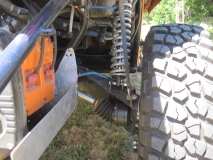 right rear raised suspension