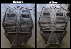 Undercarriage Raptorliner Before and After Side by Side 3