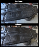 Undercarriage Raptorliner Before and After Side by Side