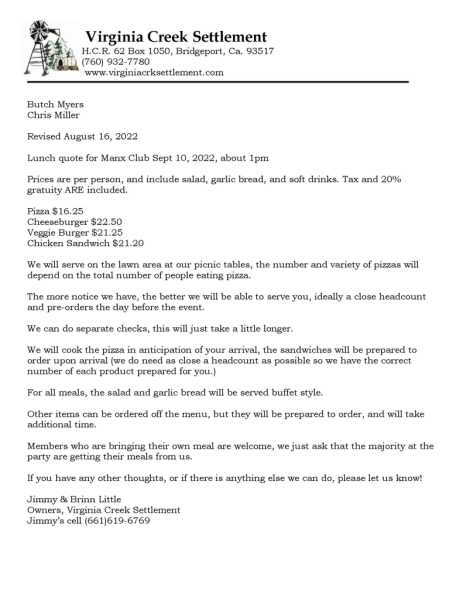 Manx Lunch Revised August 17, 2022